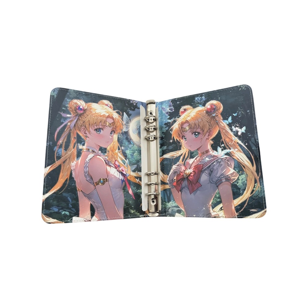 Sailor Moon Inspired A5 6-Ring Binder Journal Planner Ethereal Anime Art NEW - Picture 2 of 5